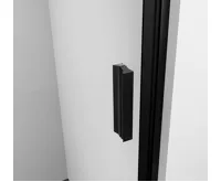 POLYSAN ZOOM BLACK sprchové dveře do niky 900mm, čiré sklo, levé (3)