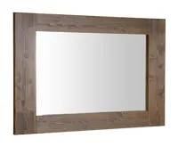SAPHO BRAND zrcadlo v dřevěném rámu 100x80cm, mořený smrk SAPHO BRAND zrcadlo v dřevěném rámu 100x80cm, mořený smrk