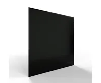 Sklo pod kamna - FLAMINGO Čtverec 1200x1200 mm, černé, fazeta / 6 mm (1)