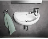 CREAVIT OVAL keramické umývátko 39x23cm, bílá (6)