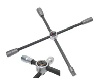 BGS Klíč křížový na kola nákladních vozidel, skládací, čtyřhran, 24 x 27 x 32 x 20 mm (3/4" BGS Klíč křížový na kola nákladních vozidel, skládací, čtyřhran, 24 x 27 x 32 x 20 mm (3/4"