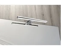AQUALINE SERAPA LED svítidlo 5W, 230V, 300x40x100mm, IP44, plast, chrom (5)