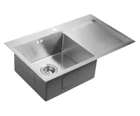 SAPHO KIVA nerezový dřez s odkapem, 79x48cm, provedení L (2)