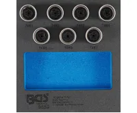 BGS Hlavice zástrčná pro bezpečnostní šrouby ráfků pro Opel, Vauxhall (Version D), 7 pcs.