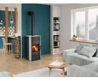 ROMOTOP Krbová kamna ESPERA 02 Kámen s teplovodním výměníkem a dvojitým prosklením (2)