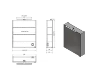 SAPHO MIRRÓ galerka s LED osvětlením, 60x70x16cm, levá/pravá, borovice rustik (7)