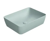 GSI SAND/NUBES keramické umyvadlo na desku 50x38cm, ghiaccio mat