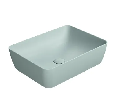GSI SAND/NUBES keramické umyvadlo na desku 50x38cm, ghiaccio mat