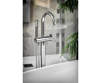 SAPHO Vanová baterie s připojením do podlahy, chrom (4)