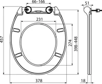 ALCAPLAST WC sedátko SLIM SOFTCLOSE, Duroplast A64SLIM (1)