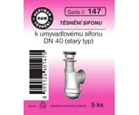 Hartman Sada č. 147: sada těs. k starému umyvadl.sifonu - DN 40 Hartman Sada č. 147: sada těs. k starému umyvadl.sifonu - DN 40