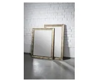 SAPHO DEGAS zrcadlo v dřevěném rámu 616x1016mm, černá/starobronz (1)