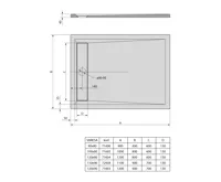 POLYSAN VARESA sprchová vanička z litého mramoru se záklopem, obdélník 120x80cm, bílá (6)