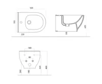 SAPHO BRILLA bidet závěsný, 35,5x53 cm, bílá (8)