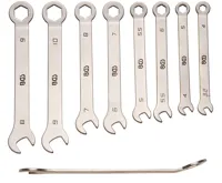 BGS Klíče očkoploché 4-10 mm, extra krátké, sada 8 dílů BGS Klíče očkoploché 4-10 mm, extra krátké, sada 8 dílů