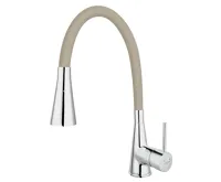 NOVASERVIS Dřezová stojánková baterie s béžovým ramenem a sprškou - 70720,0BE