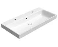 GSI NUBES keramické dvojumyvadlo 100x50cm, bílá ExtraGlaze GSI NUBES keramické dvojumyvadlo 100x50cm, bílá ExtraGlaze