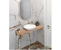 SAPHO WOODY deska 1300x28x360mm, masiv přírodní dub