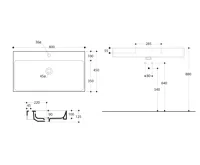 KERASAN CENTO keramické umyvadlo 80x45cm, bílá (4)