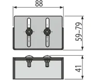 ALCAPLAST Koncovka drenážního žlabu 75 mm, nerez ADZ-P011 (1)