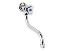 Umyvadlový kohoutek nástěnný, Kasia, s ramínkem otočným ø 18 mm - 200 mm, chrom