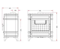 HS Flamingo Invicta SIAM 6170-44 Krbová kamna (1)