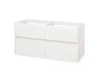 Opto, koupelnová skříňka, bílá, 4 zásuvky, 1210x580x458 mm Opto, koupelnová skříňka, bílá, 4 zásuvky, 1210x580x458 mm