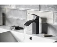 SAPHO GINKO 35 stojánková umyvadlová baterie, černá mat (3)