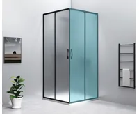 GELCO SIGMA SIMPLY BLACK sprchové dveře posuvné pro rohový vstup 900 mm, sklo Brick