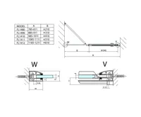 POLYSAN FORTIS sprchové dveře do niky 1000mm, čiré sklo, levé (11)