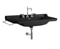 KERASAN WALDORF keramické umyvadlo 80x55cm, černá mat (3)