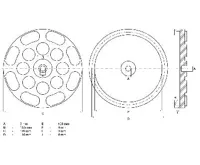 BGS Gumový talíř, pro zvedací plošiny, O 120 mm (1)