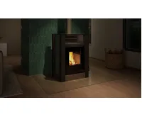 HS Flamingo Krbová kamna AQUAFLAM VARIO ® LEND 11kW šedá (teplovzdušná verze) (21)