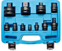 BGS Adaptéry a kardany 1/4&quot; - 3/4&quot;, tvrzené Cr-Mo, sada 11 dílů