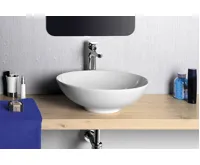 SAPHO DIMP keramické umyvadlo na desku, Ø 46cm, bílá (6)