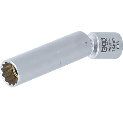 BGS Kloubová hlavice na žhavicí a zapalovací svíčky, 10 mm (3/8"), 14 mm - BGS 80000-14