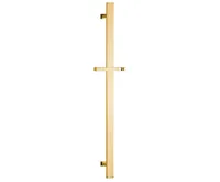 SAPHO Sprchová tyč, posuvný držák, hranatá, 700mm, zlato SAPHO Sprchová tyč, posuvný držák, hranatá, 700mm, zlato