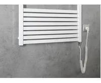 AQUALINE TONDI-E elektrické otopné těleso rovné 600x1690 mm, 800 W, bílá (3)