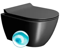 GSI PURA závěsná WC mísa, Swirlflush, 36x50cm, černá dual-mat GSI PURA závěsná WC mísa, Swirlflush, 36x50cm, černá dual-mat