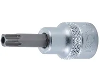 BGS Hlavice zástrčná 3/8&quot; pro T-profil T40, s vrtáním