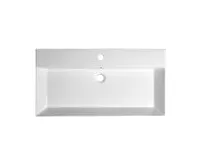 SAPHO KARE 85 keramické umyvadlo nábytkové 85x45cm, bílá (1)