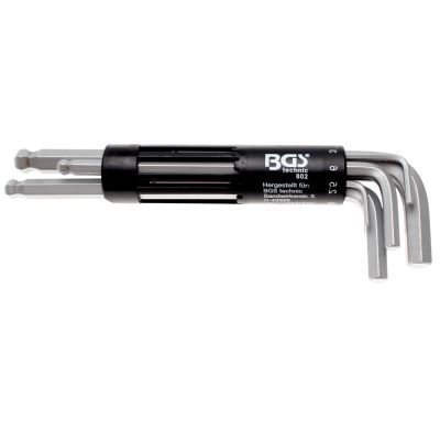 BGS Klíče imbus 2.0-10,0 mm, s koulí, sada 8 dílů