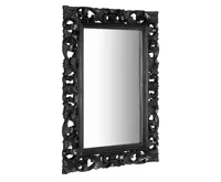 SAPHO SCULE zrcadlo ve vyřezávaném rámu 70x100cm, černá