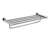 NOVASERVIS Velký držák ručníků se závěsem SMILE, leštěná nerez - ASM35