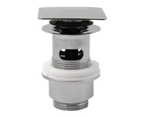 OMP TEA Umyvadlová výpust 5/4“, click-clack, hranatá zátka, 32-52mm, chrom OMP TEA Umyvadlová výpust 5/4“, click-clack, hranatá zátka, 32-52mm, chrom