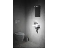 SAPHO PICCOLINO umývátko 30,8x17cm, litý mramor, baterie vlevo, bílá (6)