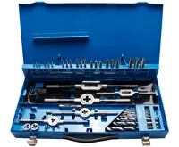 BGS Závitníky a očka sada M3 - M12, sada 44 dílů, HSS G BGS Závitníky a očka sada M3 - M12, sada 44 dílů, HSS G
