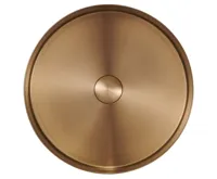 SAPHO AURUM nerezové umyvadlo na desku, průměr 38cm, včetně výpusti, měď mat (5)