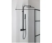 SAPHO DIMY sprchový sloup s termostatickou baterií, černá mat (4)