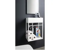 SAPHO AMAROK umývátko, litý mramor, 40x22cm, baterie vpravo, bílá (4)